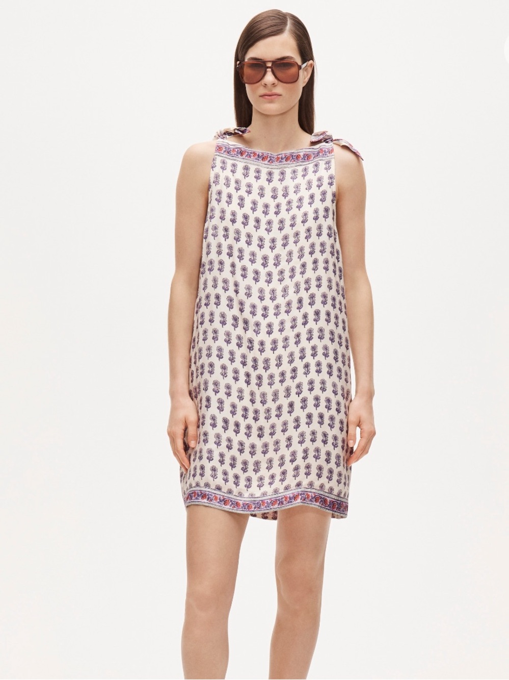 J.Crew Sadie Mini Dress in Lilac Block Print Size Small